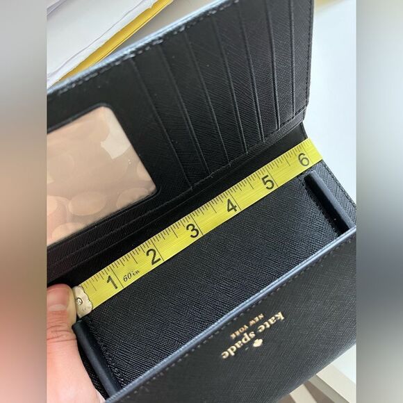 Kate Spade Saffiano Leather‎ Black Phone Wallet, NEW WITHOUT TAG - Picture 7 of 7